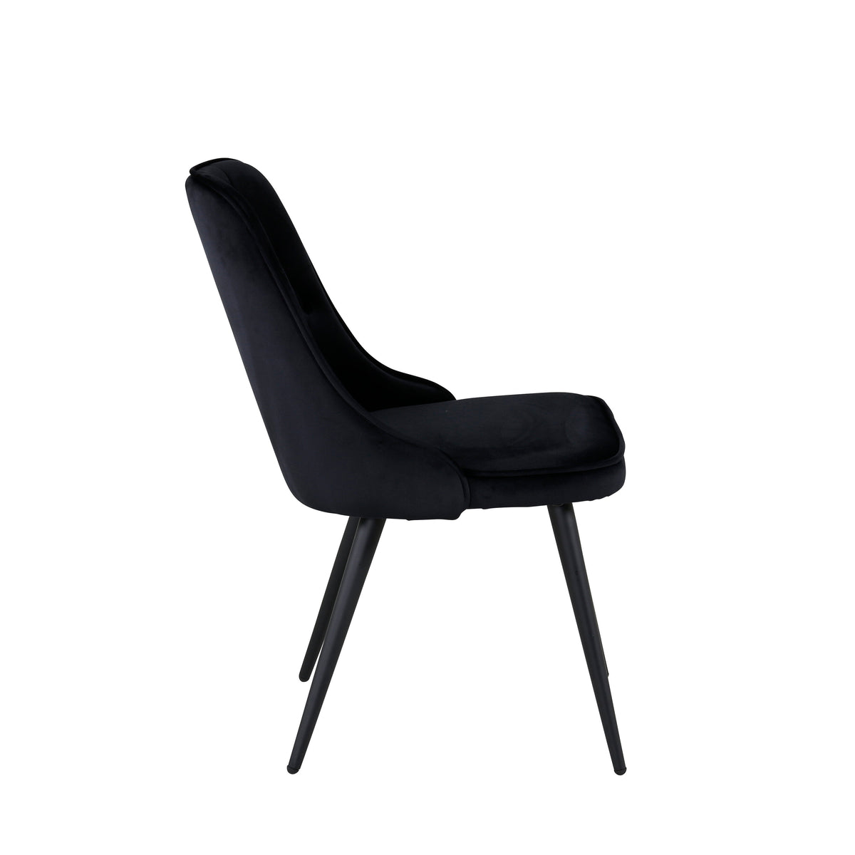 Velvet Deluxe spisebordsstole - sort - 2 stk. - billede 11