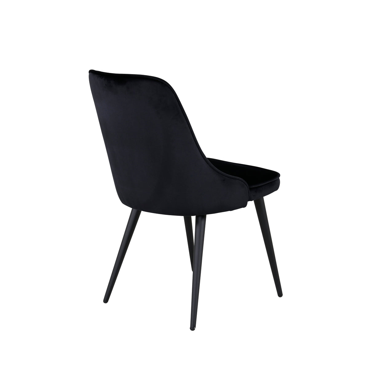 Velvet Deluxe spisebordsstole - sort - 2 stk. - billede 12