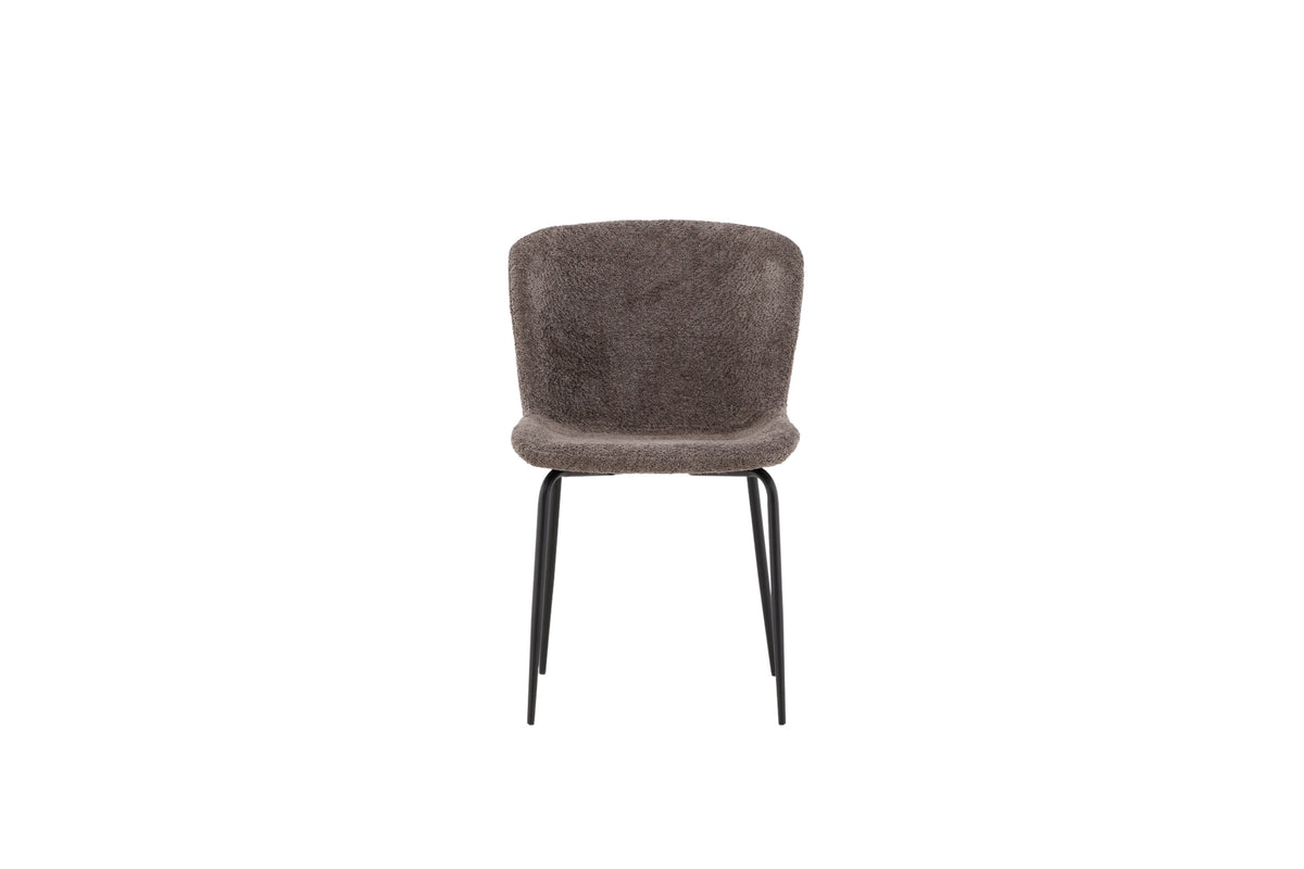 Modesto spisebordsstole - sort, brun - 2 stk. - billede 1