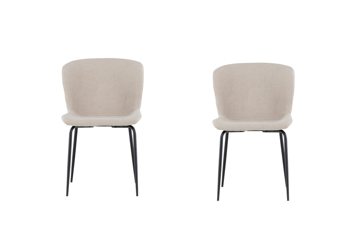 Modesto spisebordsstole - beige, sort - 2 stk. - billede 1