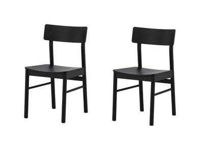 Montros spisebordsstole - sort - 2 stk. - billede 2