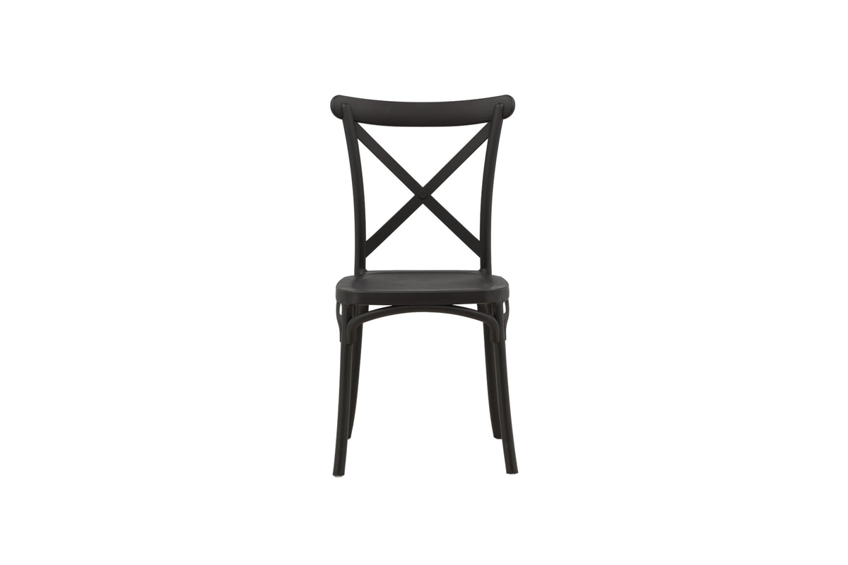 Crosett spisebordsstole - sort - 2 stk. - billede 1