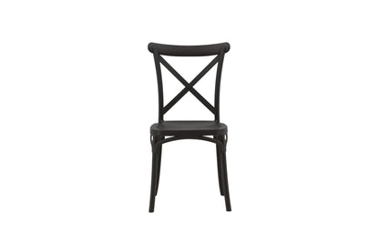 Crosett spisebordsstole - sort - 2 stk. - billede 1