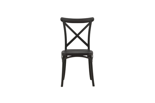 Crosett spisebordsstole - sort - 2 stk. - billede 1