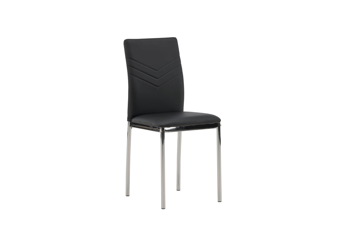 Lily Spisebordsstol 2-stk Sort
