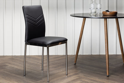Lily Spisebordsstol 2-stk Sort