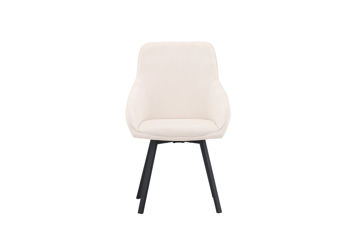 Rosie spisebordsstole - beige, sort - 2 stk. - billede 2