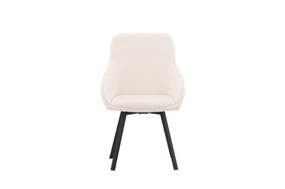 Rosie spisebordsstole - beige, sort - 2 stk. - billede 2