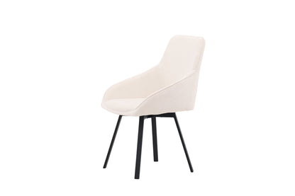 Rosie spisebordsstole - beige, sort - 2 stk. - billede 4