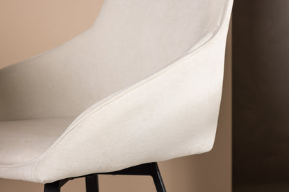 Rosie spisebordsstole - beige, sort - 2 stk. - billede 16