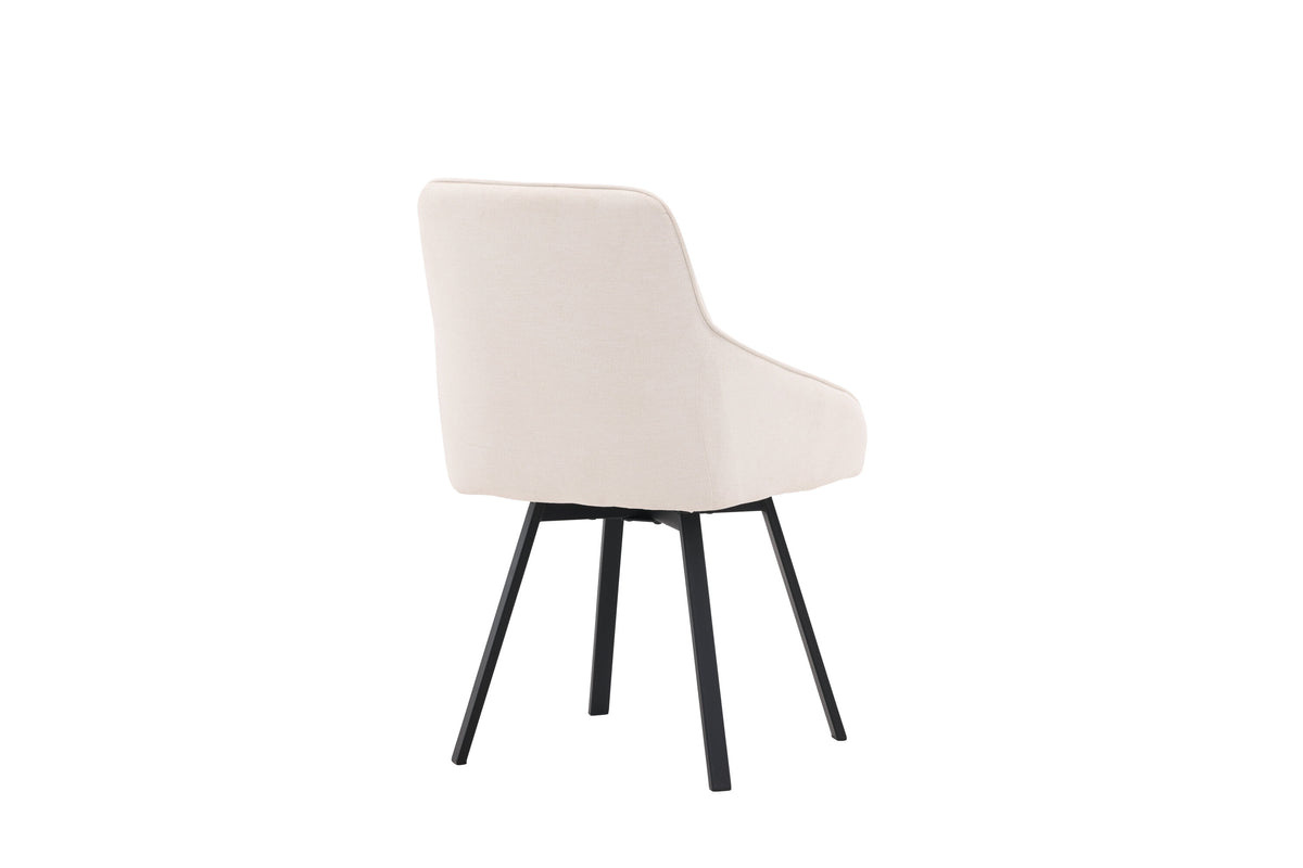 Rosie spisebordsstole - beige, sort - 2 stk. - billede 9