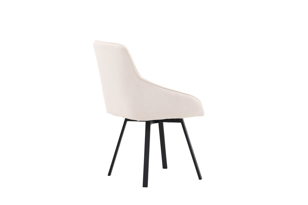 Rosie spisebordsstole - beige, sort - 2 stk. - billede 10