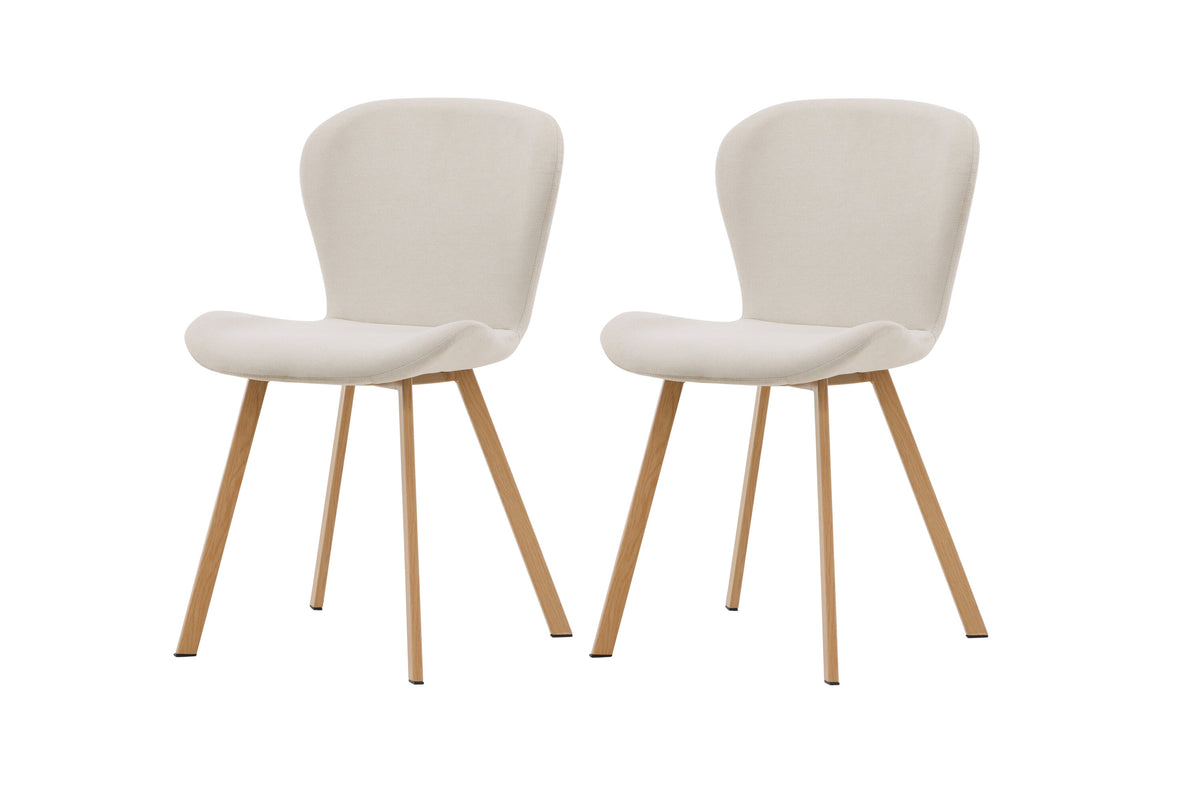 Lilja spisebordsstole - beige, natur - 2 stk. - billede 2