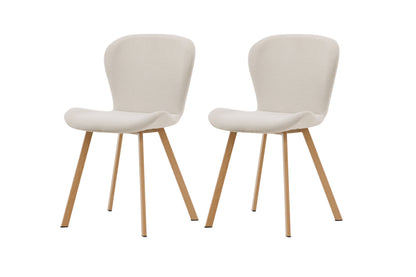 Lilja spisebordsstole - beige, natur - 2 stk. - billede 2