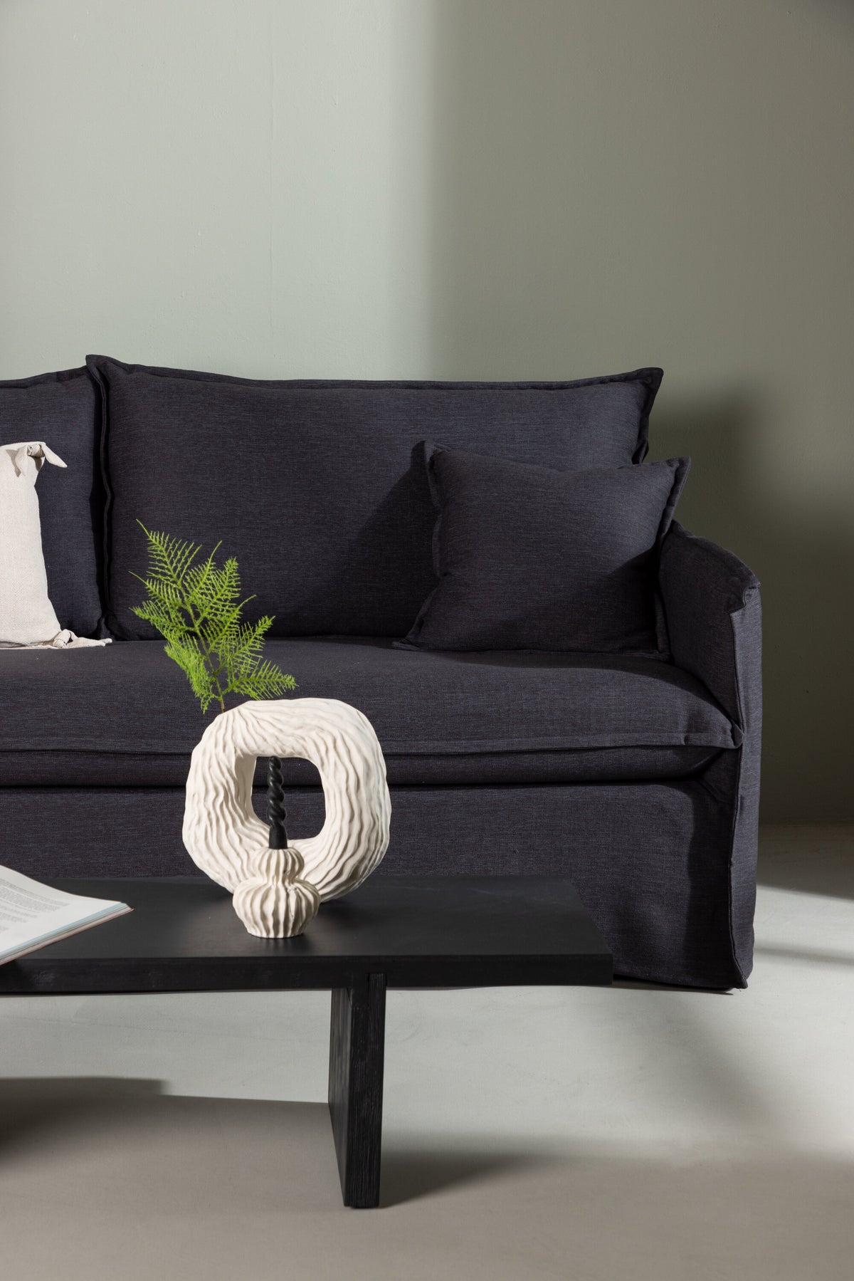 Nova 3-personers sofa - sort - billede 18