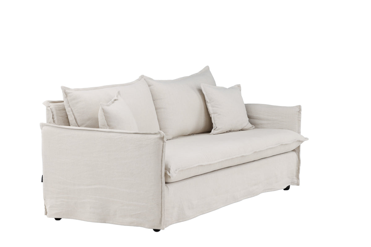 Nova 3-personers sofa - beige, sort - billede 11