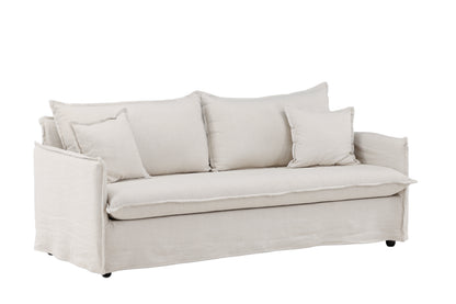 Nova 3-personers sofa - beige, sort - billede 12