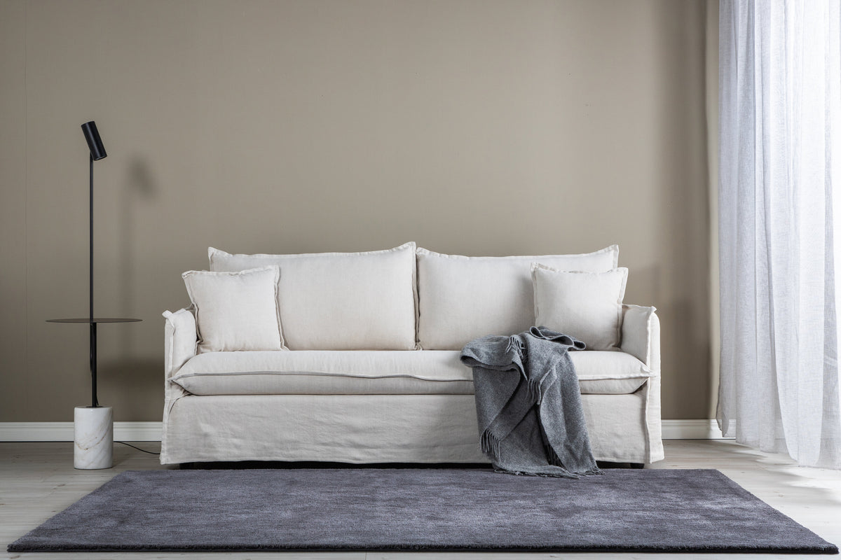 Nova 3-personers sofa - beige, sort - billede 13
