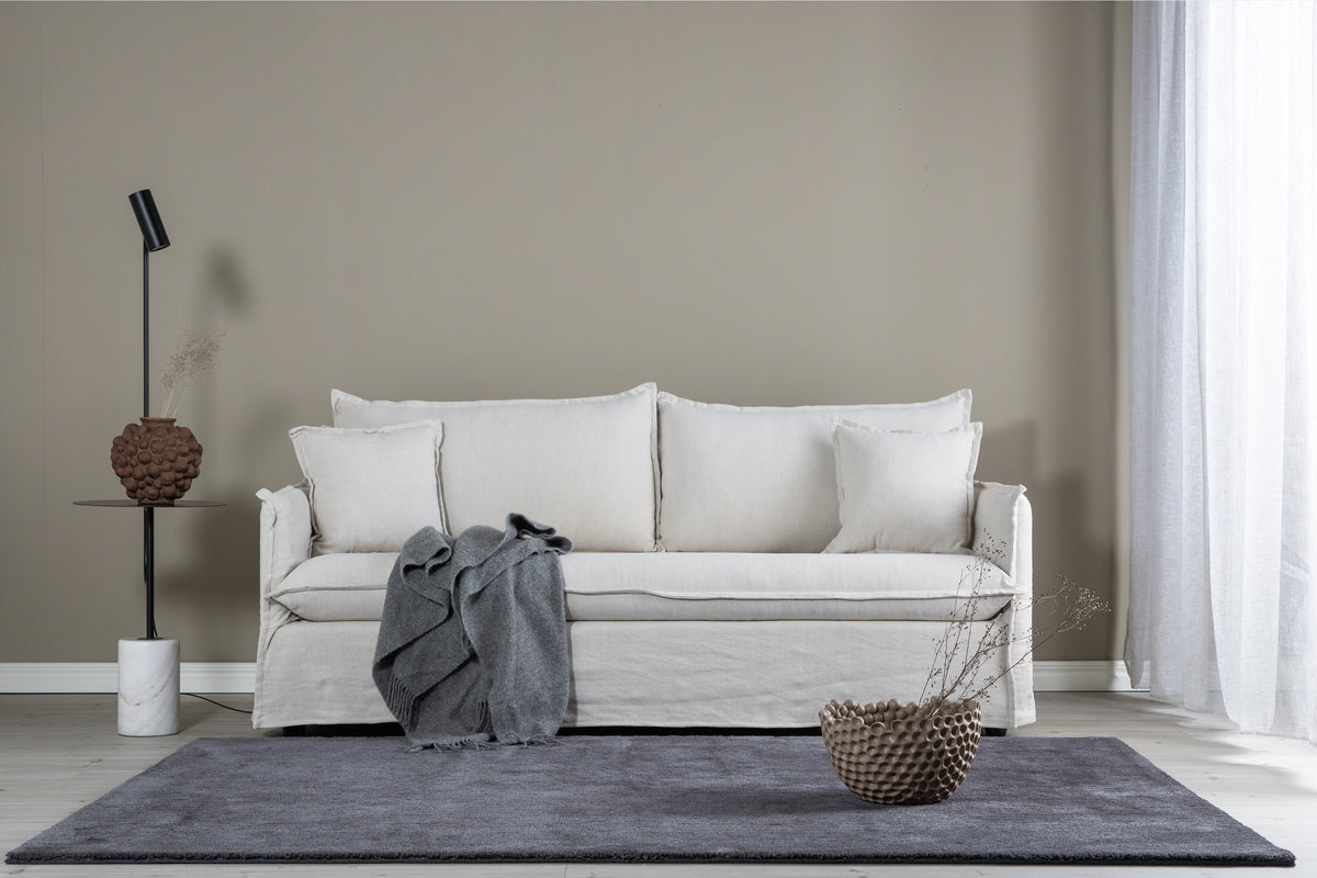 Nova 3-personers sofa - beige, sort - billede 14