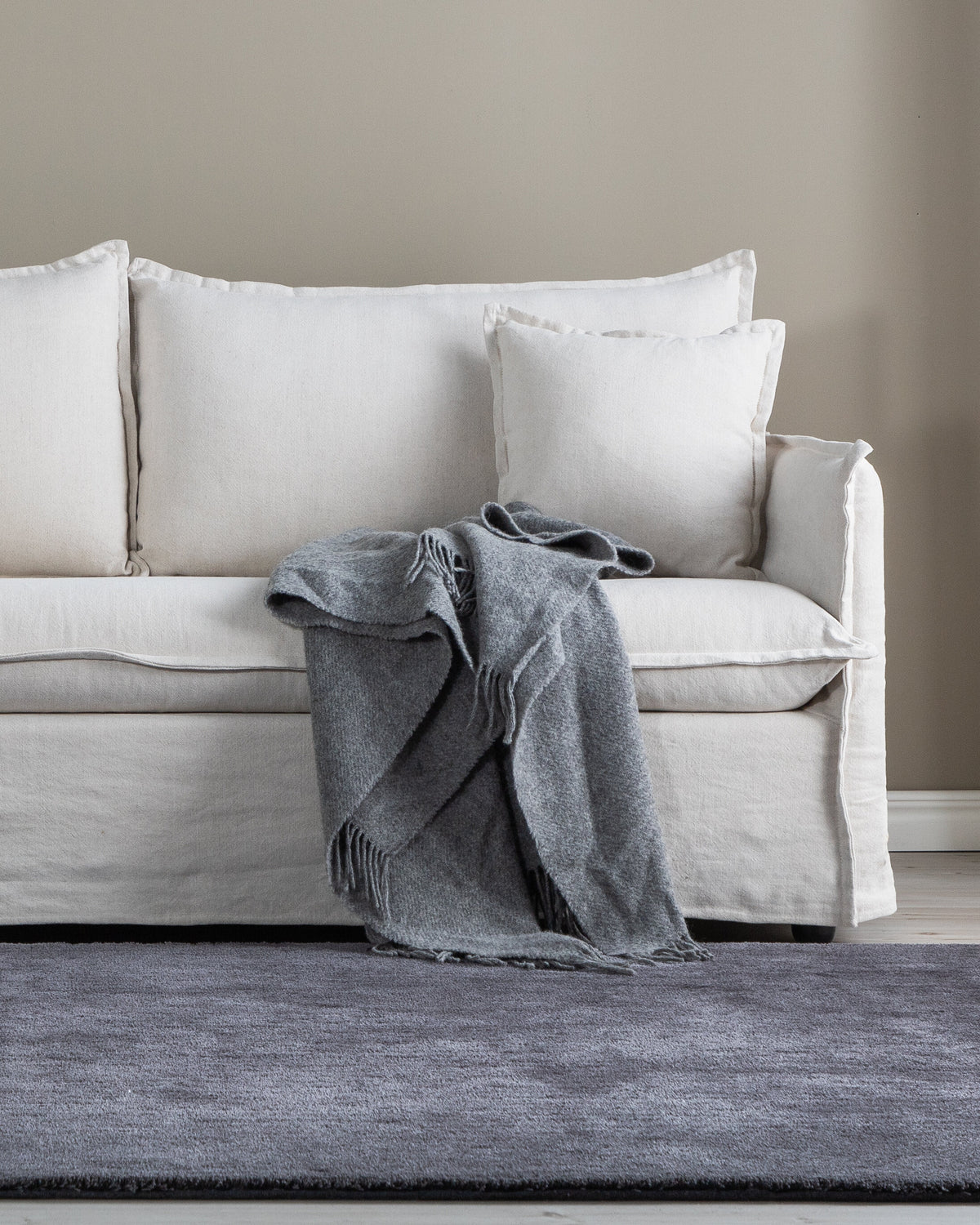 Nova 3-personers sofa - beige, sort - billede 16