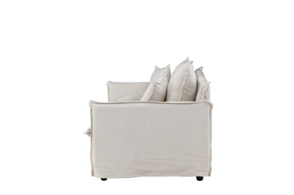 Nova 3-personers sofa - beige, sort - billede 4
