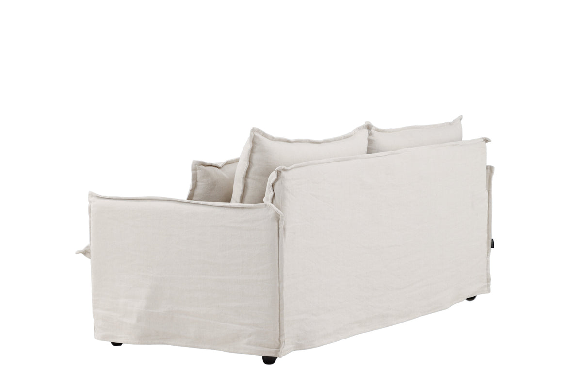 Nova 3-personers sofa - beige, sort - billede 5