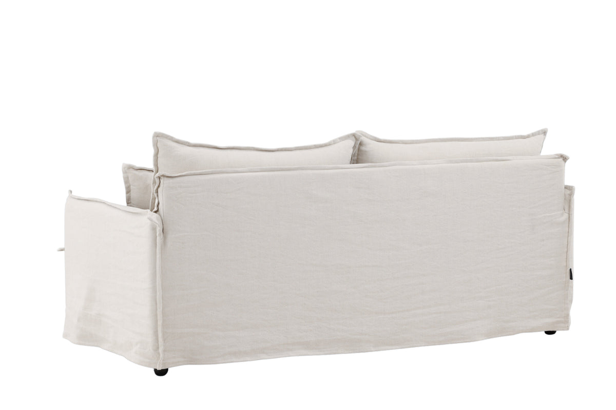 Nova 3-personers sofa - beige, sort - billede 6