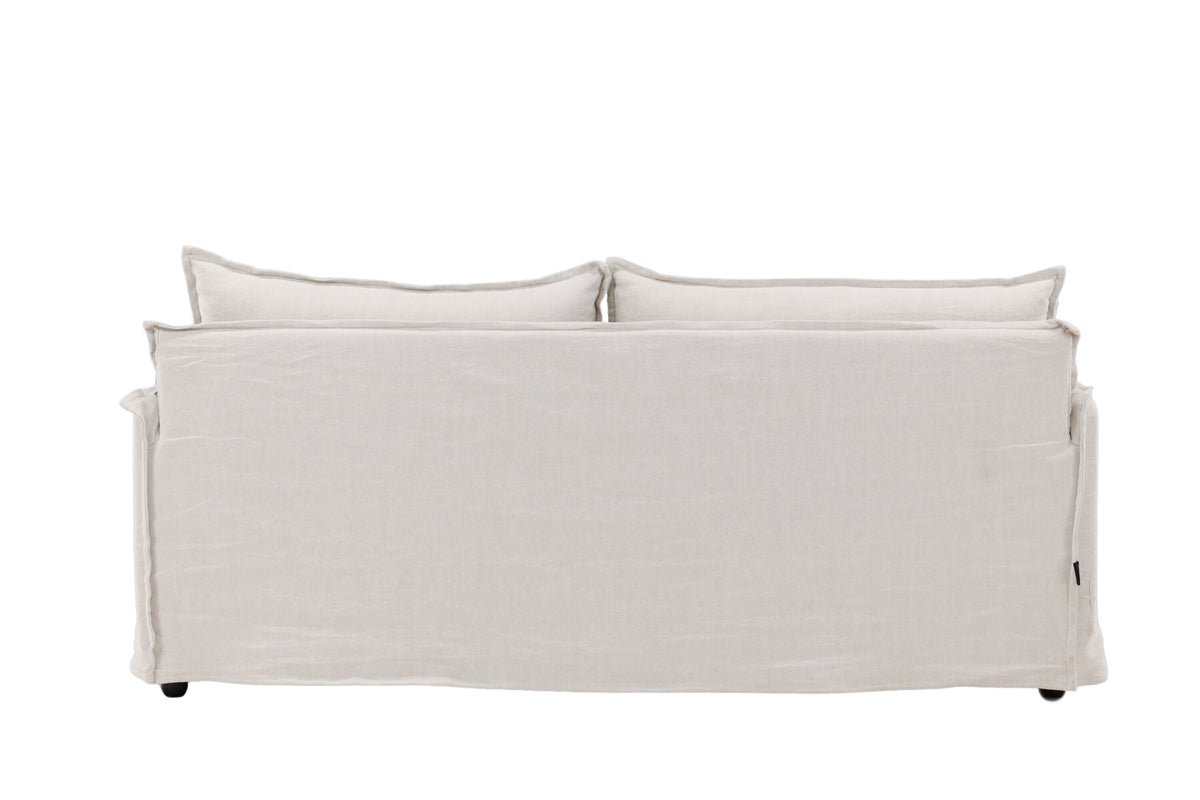 Nova 3-personers sofa - beige, sort - billede 7