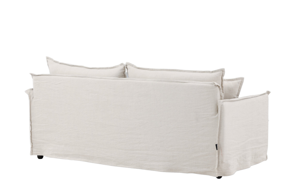 Nova 3-personers sofa - beige, sort - billede 8