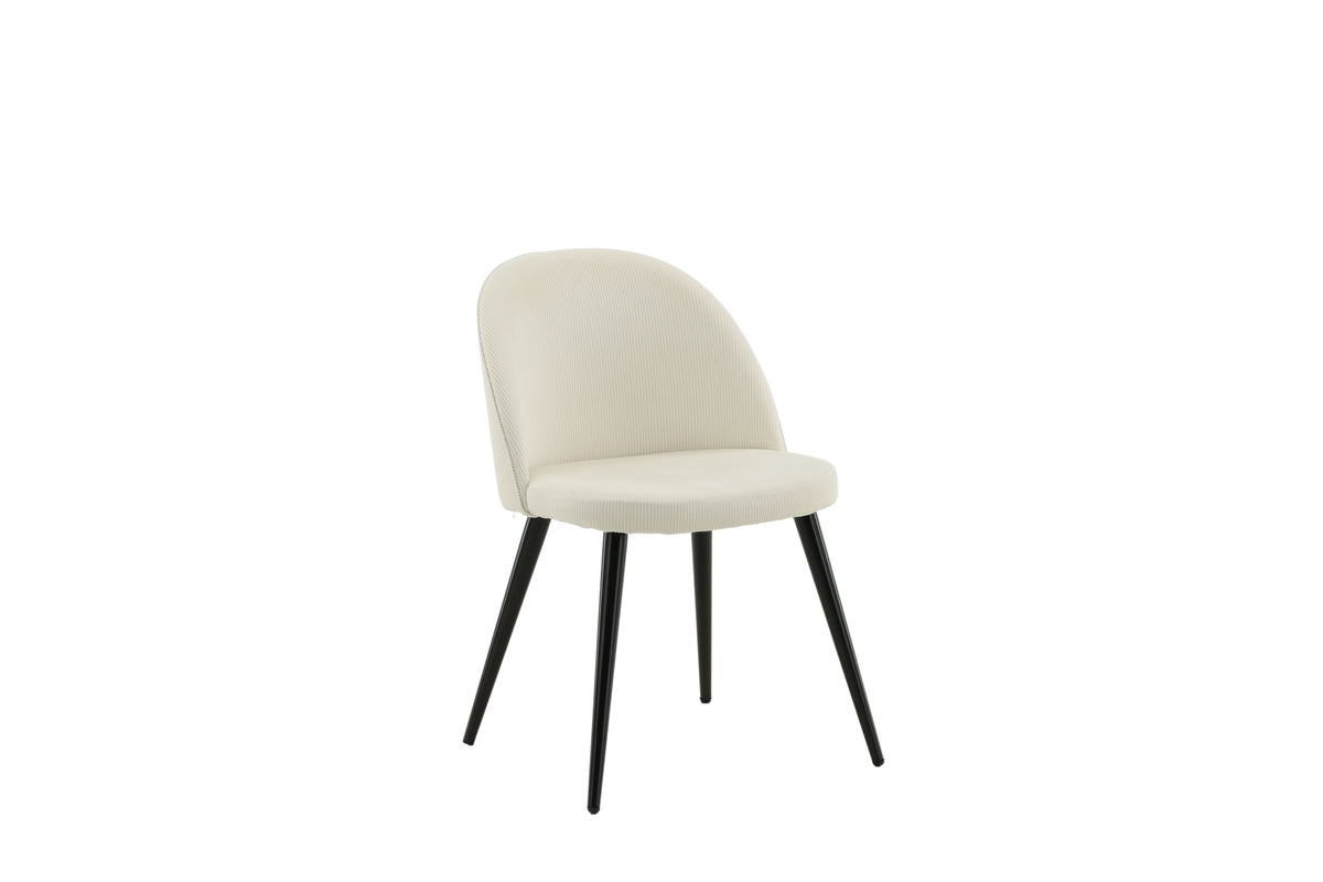Velvet Spisebordsstol 2-stk Creme