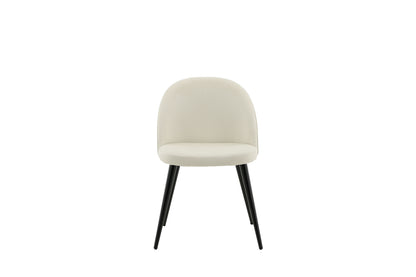 Velvet Spisebordsstol 2-stk Creme