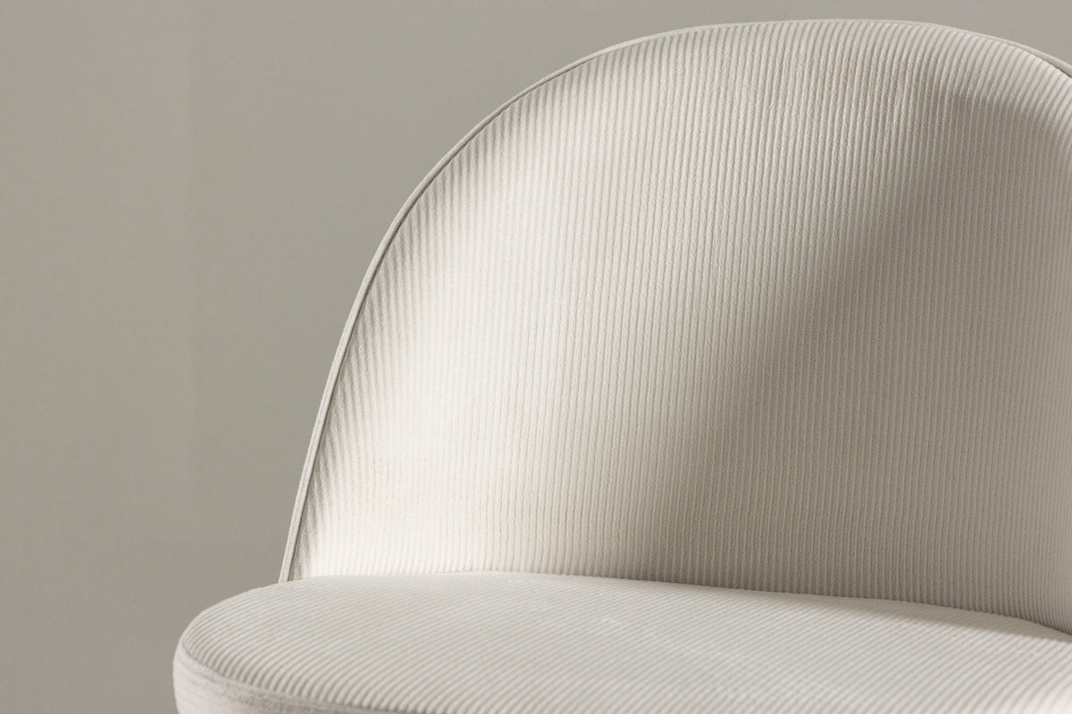 Velvet spisebordsstole - sort, creme, beige - 2 stk. - billede 15