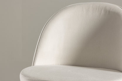 Velvet spisebordsstole - sort, creme, beige - 2 stk. - billede 15
