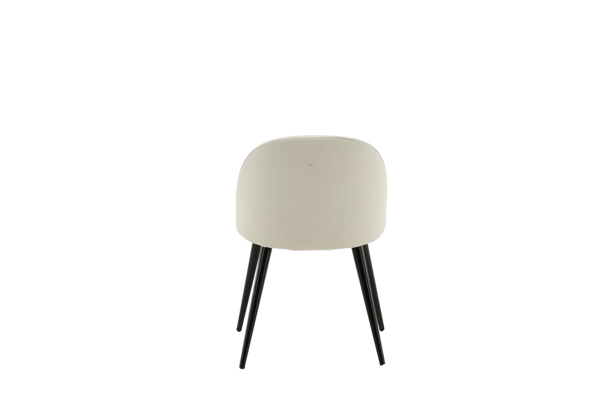 Velvet Spisebordsstol 2-stk Creme