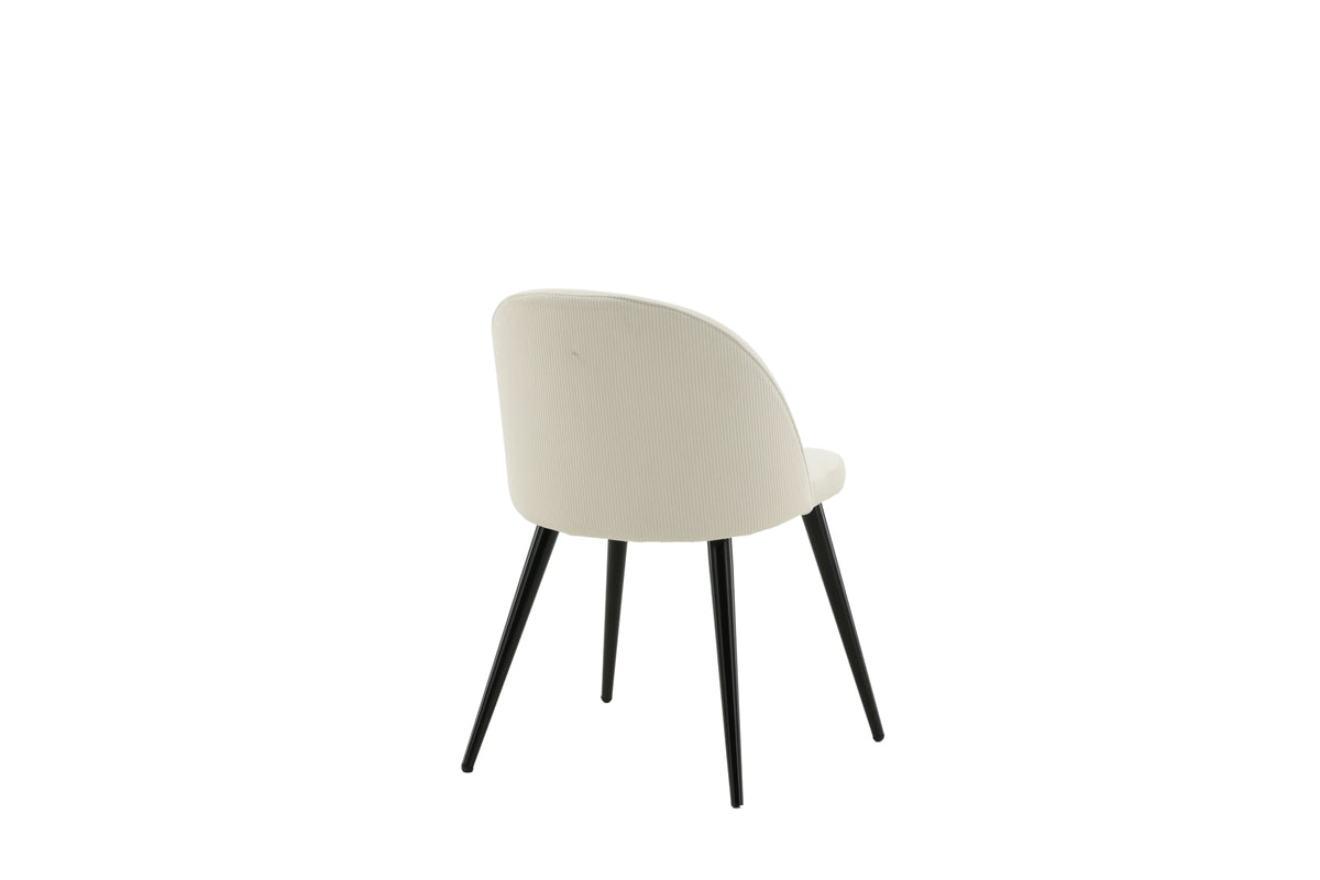 Velvet Spisebordsstol 2-stk Creme