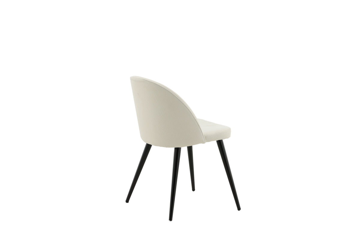 Velvet Spisebordsstol 2-stk Creme