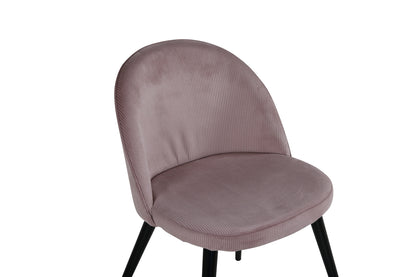 Velvet Spisebordsstole 2-stk Dusty Pink