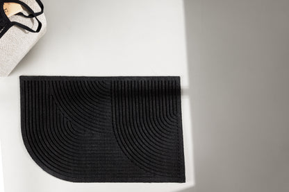 Valentino dørmåtte - 90 × 60 cm - sort, natur - billede 2