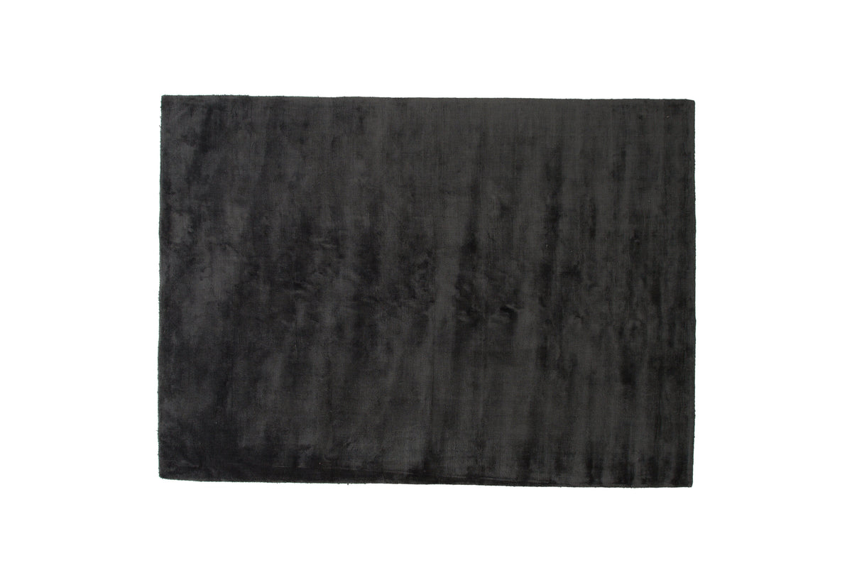 Indra gulvtæppe - 350 × 250 cm - mørkegrå - billede 1