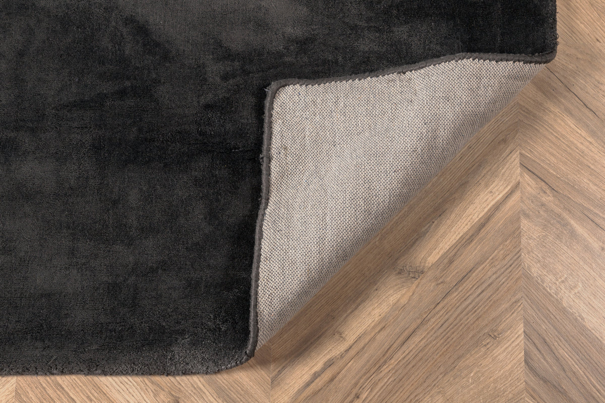 Indra gulvtæppe - 350 × 250 cm - mørkegrå - billede 6