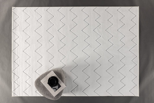 Fia gulvtæppe - 290 × 200 cm - hvid - billede 2