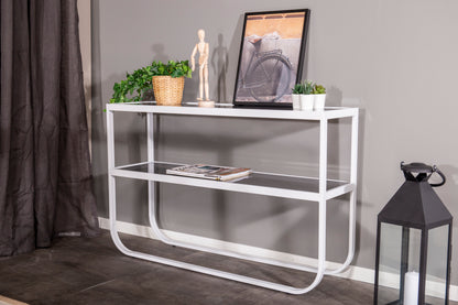 Rocker sidebord - 110 × 30 cm - grå, hvid - billede 5