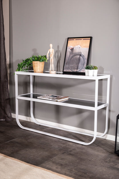 Rocker sidebord - 110 × 30 cm - grå, hvid - billede 7