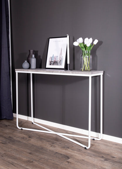 Palace sidebord - 110 × 30 cm - hvid, mørkegrå, grå - billede 7