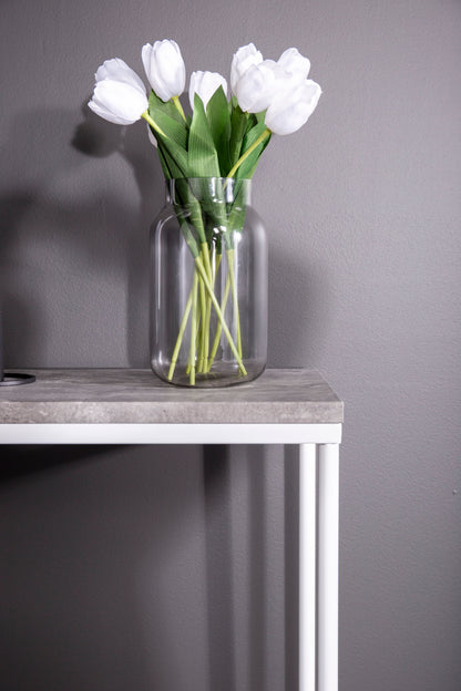 Palace sidebord - 110 × 30 cm - hvid, mørkegrå, grå - billede 8