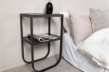 Rocker sengebord - 45 × 30 cm - sort, grå - billede 4