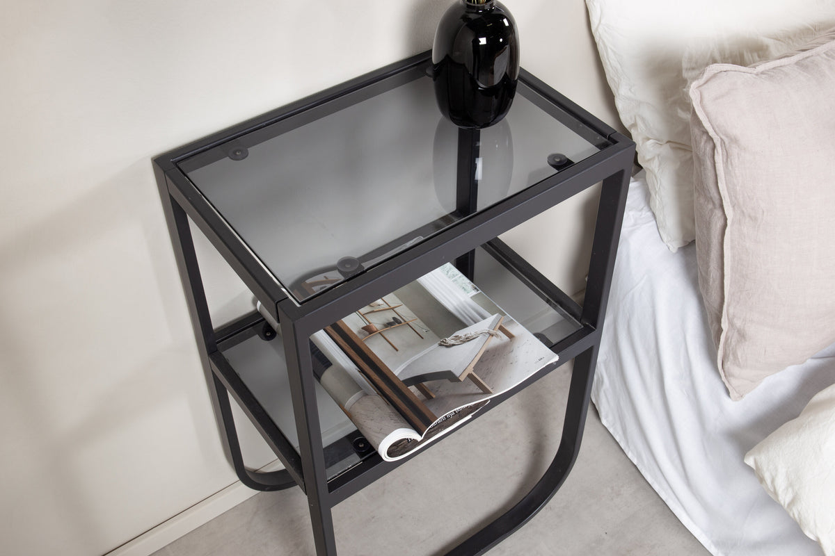 Rocker sengebord - 45 × 30 cm - sort, grå - billede 5