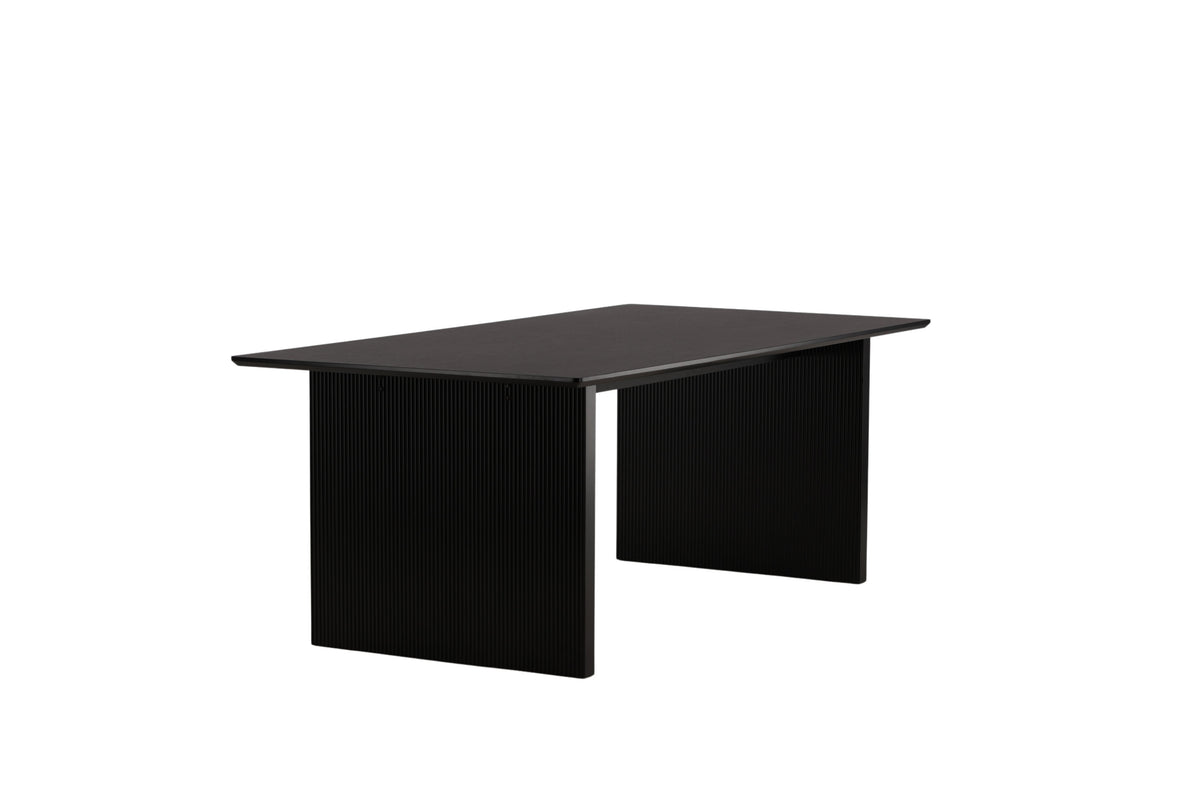Vail spisebord - 200 × 100 cm - sort - billede 2