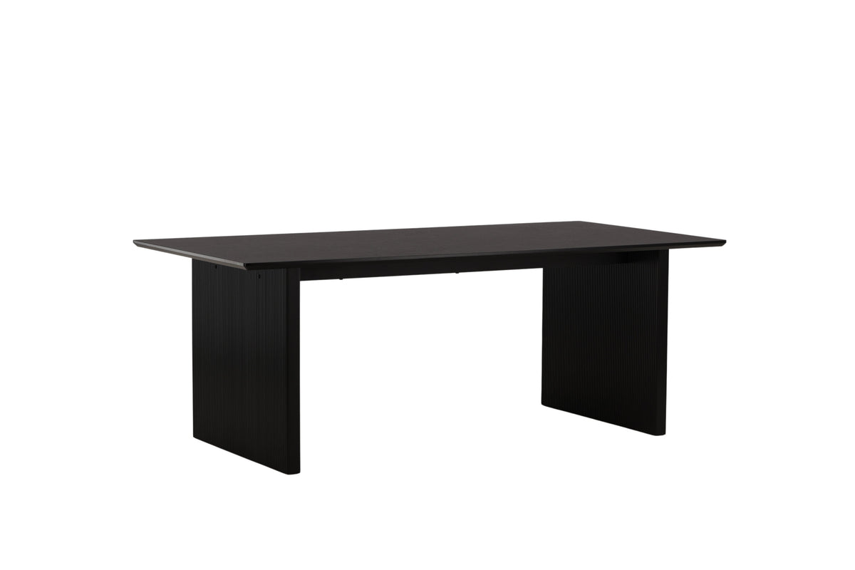 Vail spisebord - 200 × 100 cm - sort - billede 3