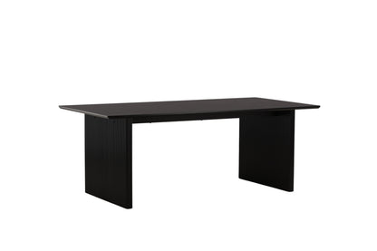Vail spisebord - 200 × 100 cm - sort - billede 3